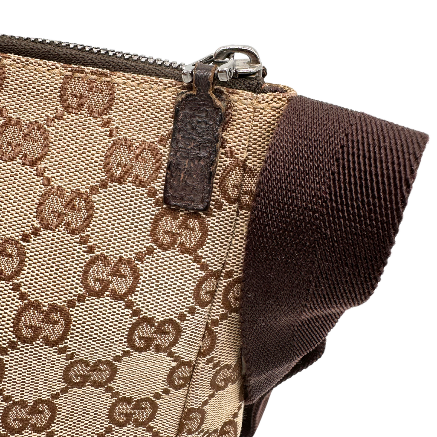 Gucci Brown Canvas Messenger Bag