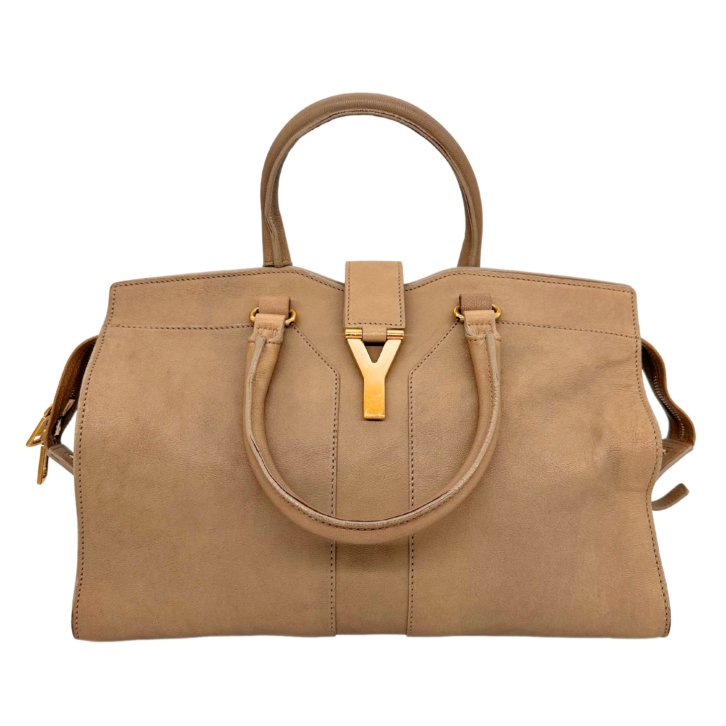 Yves Saint Laurent Beige Cabas Chyc Large Handbag